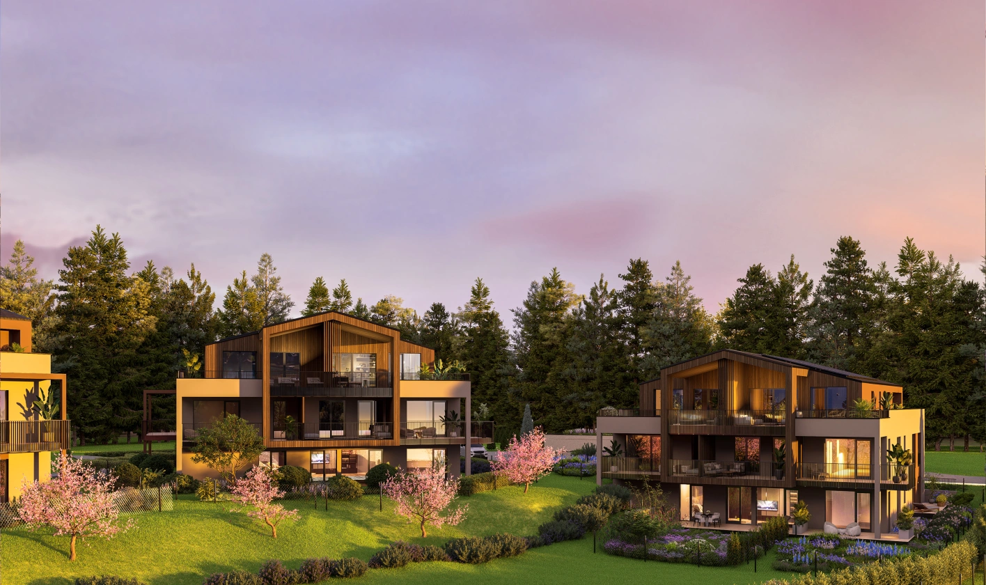 Moderne Architektur, nachhaltige Bauweise, erstklassige Ausstattung.