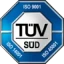 TÜV SÜD geprüftes Qualitäts-, Umwelt- und Sicherheitsmanagementsystem nach ISO 9001:2015, ISO 14001:2015 und ISO 45001:2018.