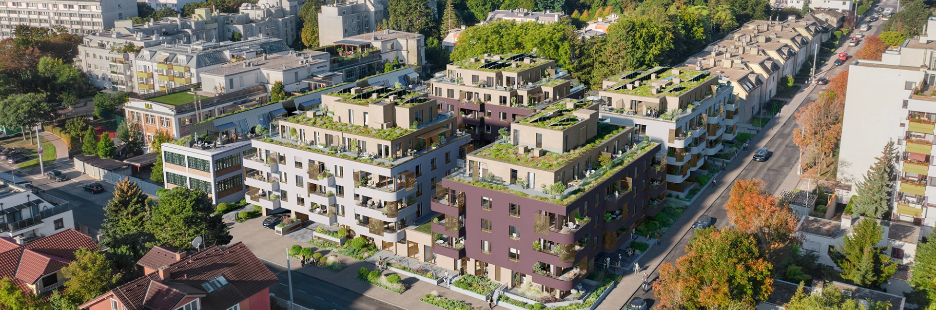 Zwei bis Neun Projekt Swietelsky Developments Neubau in Liesing